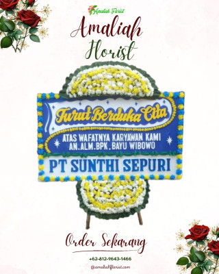 Papan Bunga Duka di Bitung Timur